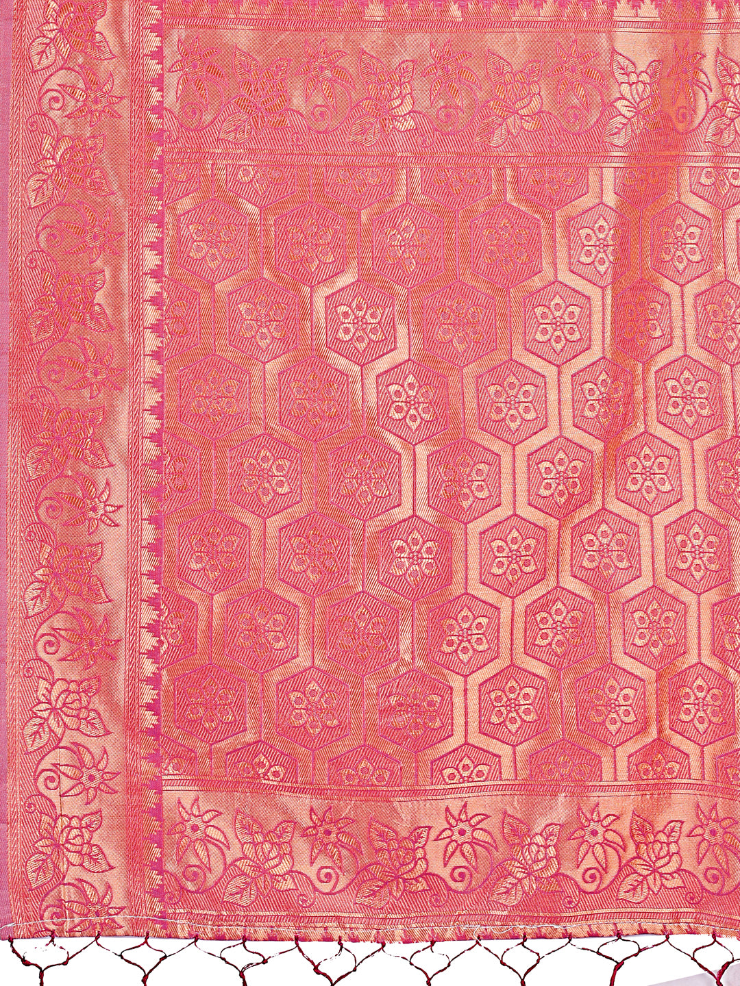 Astita Light Pink Woven Zari Traditional Linen Cotton Saree with Rich Pallu & Unstitched Blouse – Festive & Wedding Wear Saree