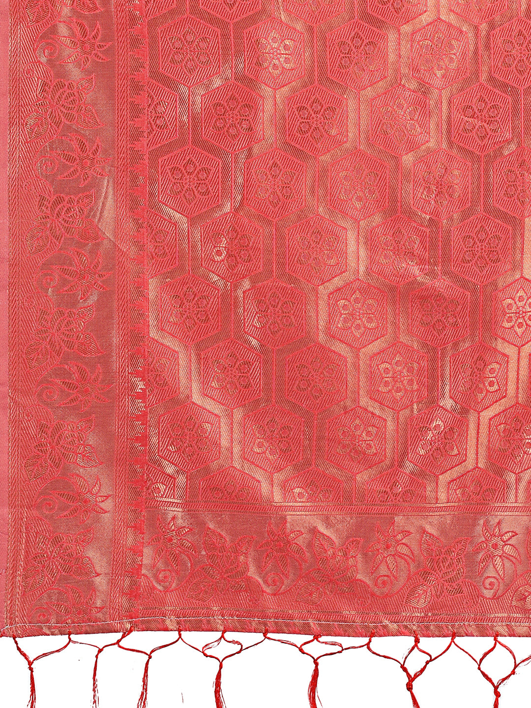 Astita Orange Woven Zari Traditional Linen Cotton Saree with Rich Pallu & Unstitched Blouse – Festive & Wedding Wear Saree