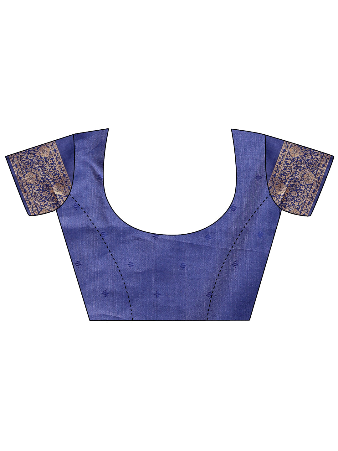 Astita Graceful Cream and Navy Blue Silk Saree – Traditional Elegance with Royal Charm