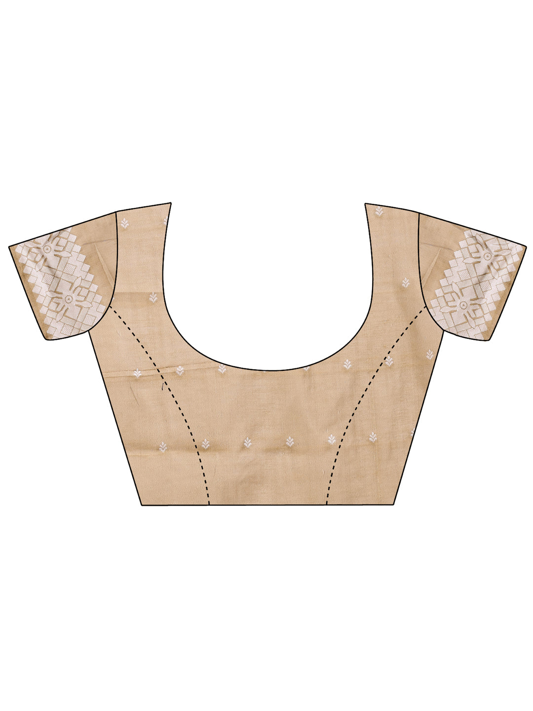 Astita Threads of Tradition: Beige Linen Cotton Saree Woven with Stories of Grace & Heritage