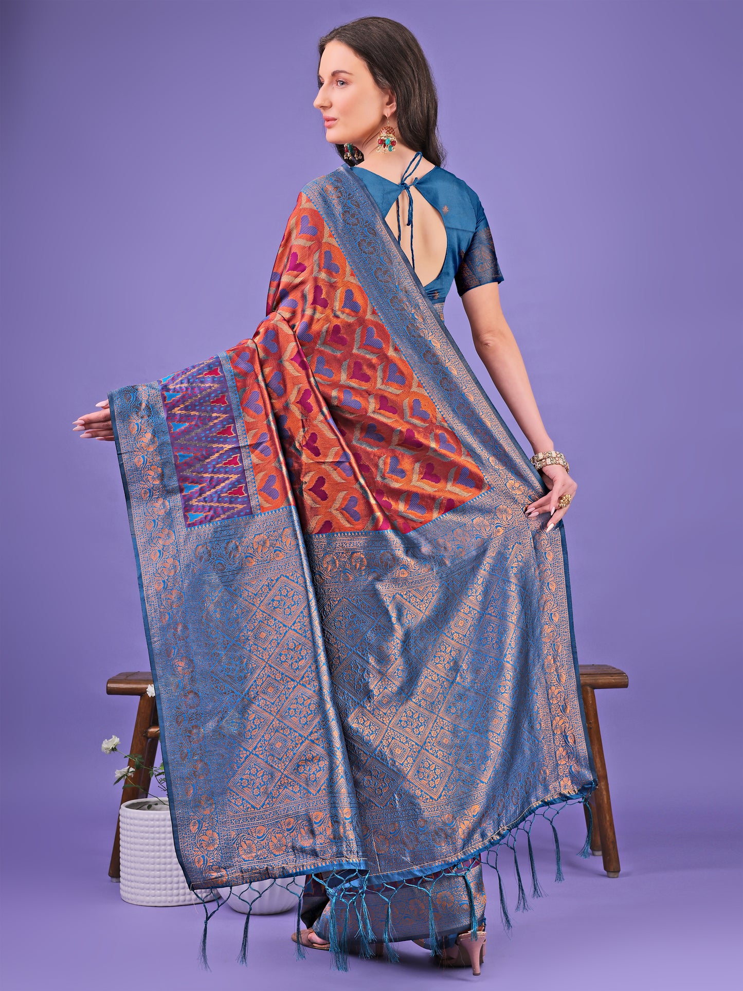 Astita Radiant Silk Saree – A Touch of Royalty in Every Thread