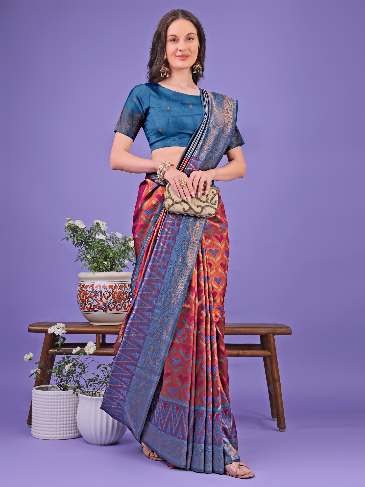 Astita Radiant Silk Saree – A Touch of Royalty in Every Thread