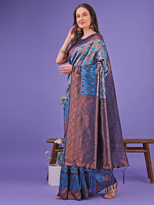 Astita Radiant Lichi Silk Saree – A Touch of Royalty in Every Thread