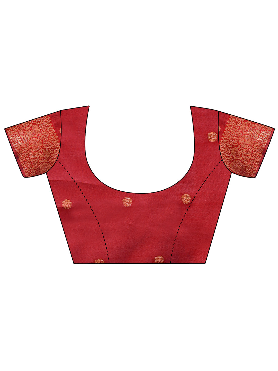 Astita Majestic Red & Cream Silk Saree with Rich Woven Pallu – A Regal Touch for Special Moments