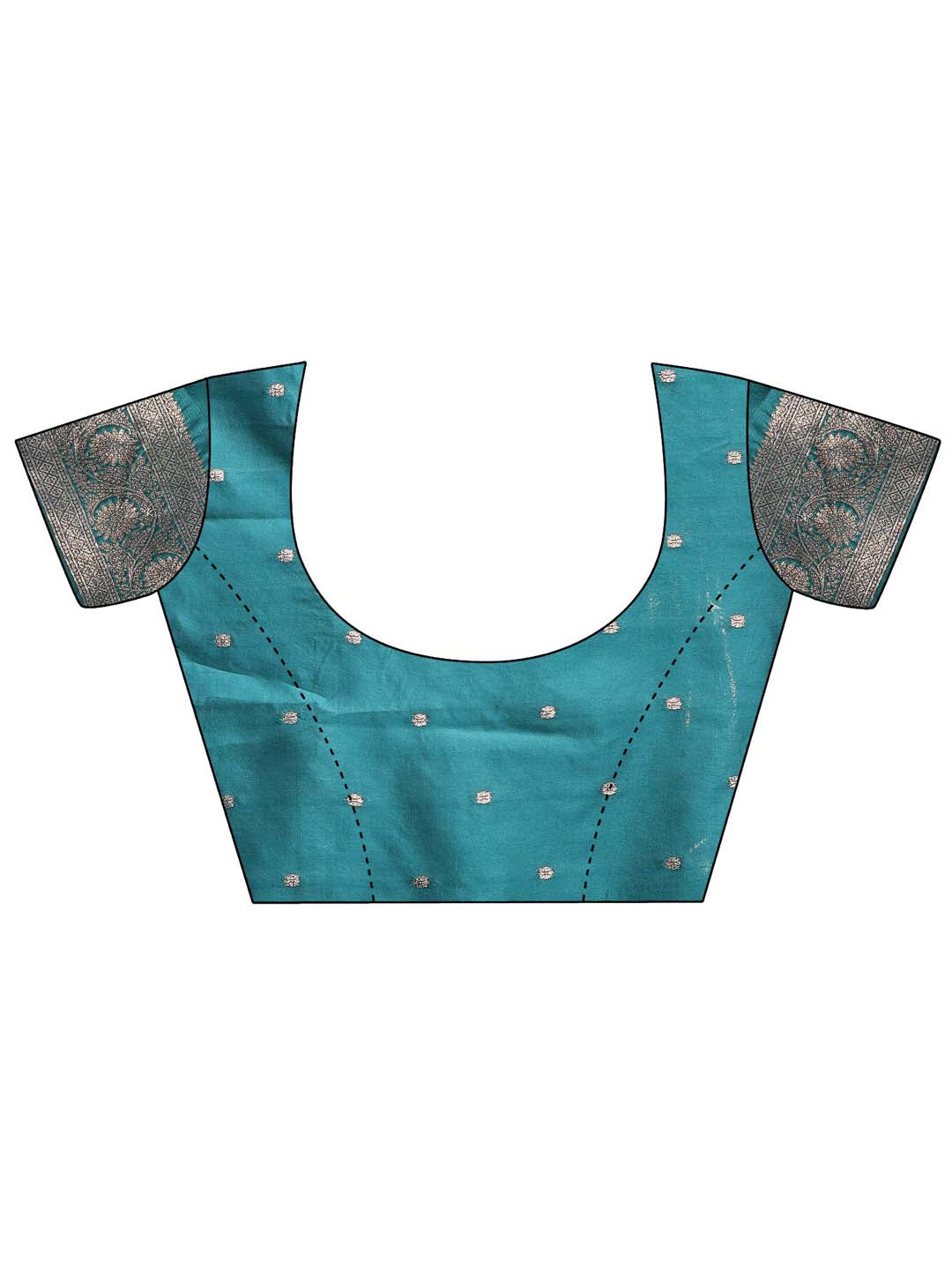 Astita Sea Green Banarasi Silk Saree with Zari Weaving β A Timeless Tale of Elegance
