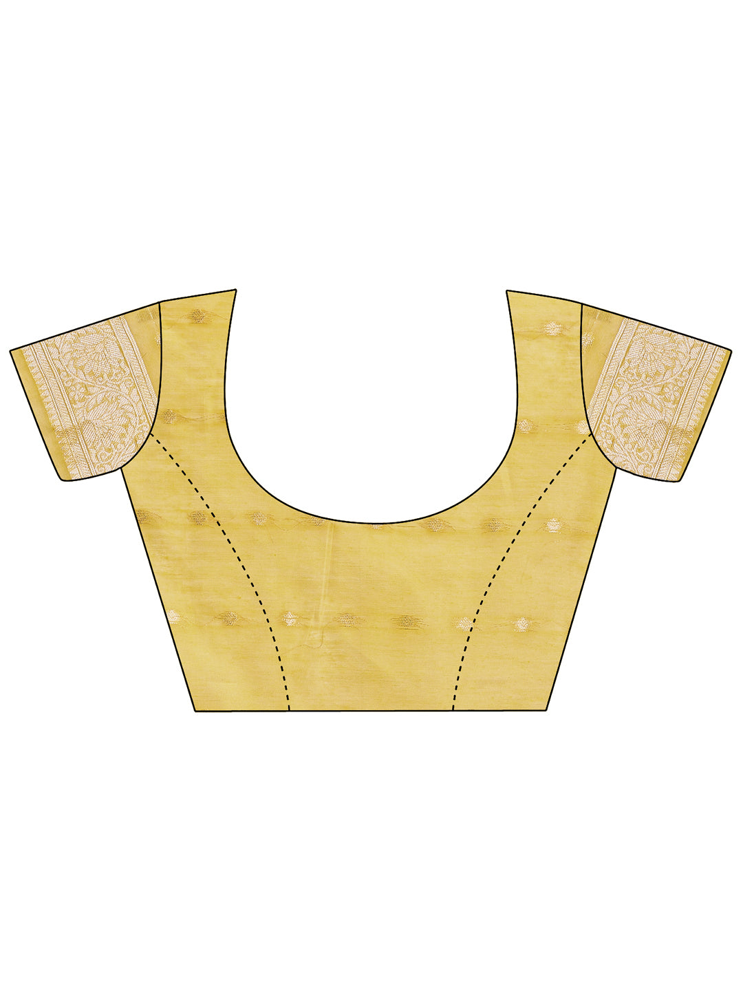 Astita Yellow Linen Cotton Saree with Golden Zari Leaf Design & Elegant Pallu β Festive | Office | Daily Wear