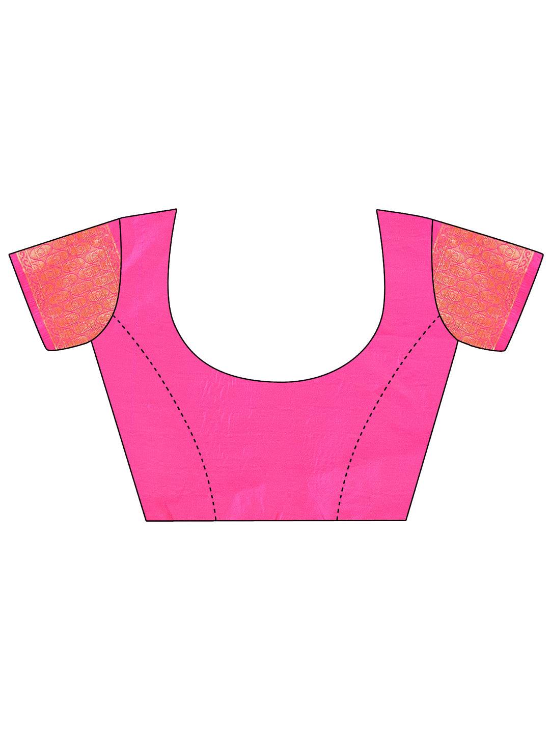 Astita Majestic Pink Silk Saree with Gold Zari & Floral Design – Perfect for Festive & Traditional Occasions