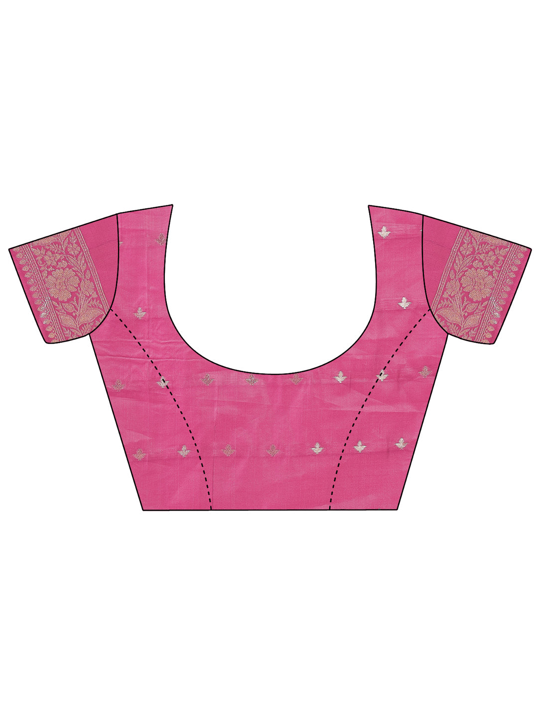 Elegant Off-White & Magenta Linen Cotton Saree with Zari Woven Border and Pallu