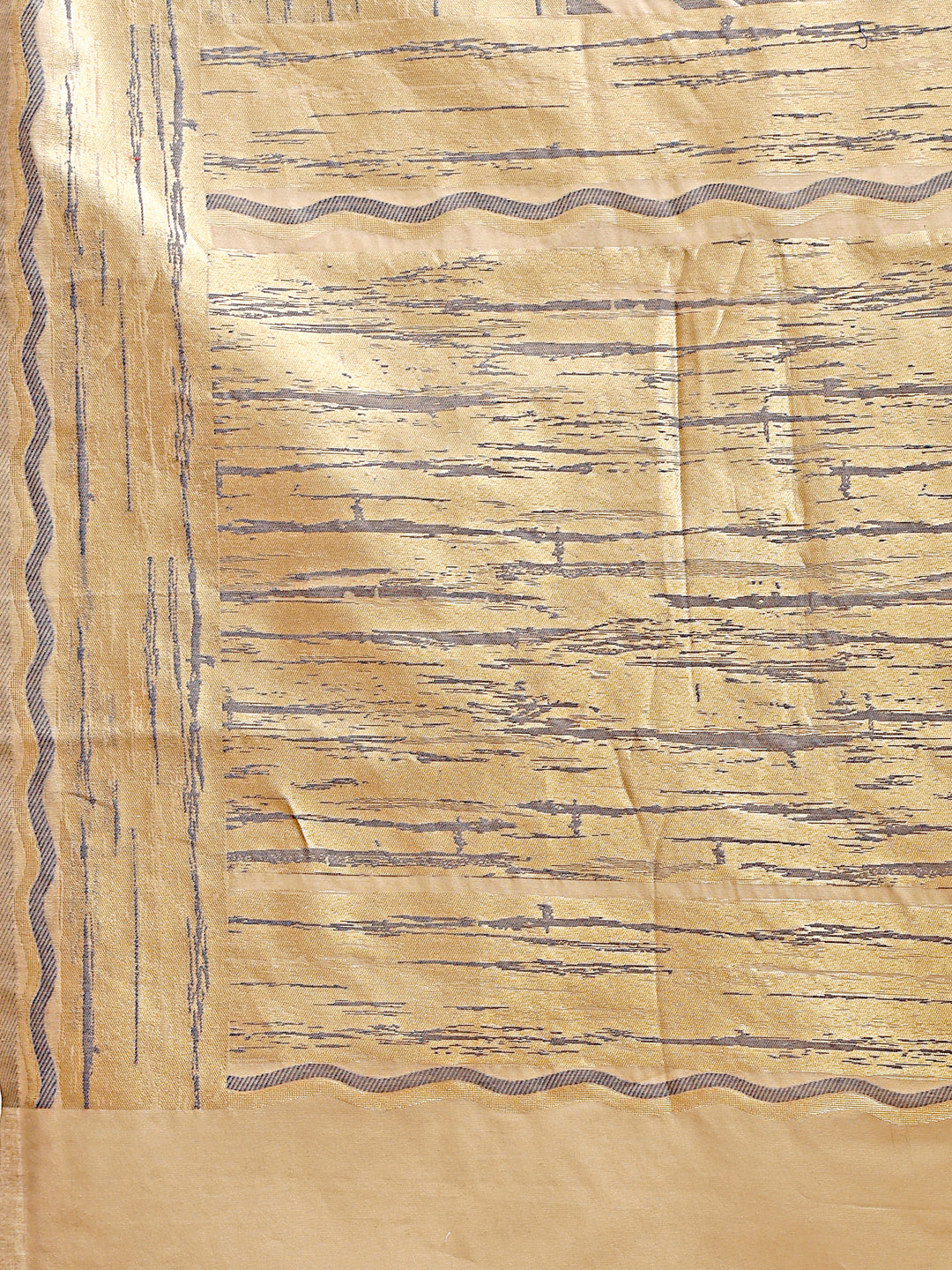 Astita Elegant Cream & Sky Stripe Cotton Saree – Breezy Beauty with Artistic Flair