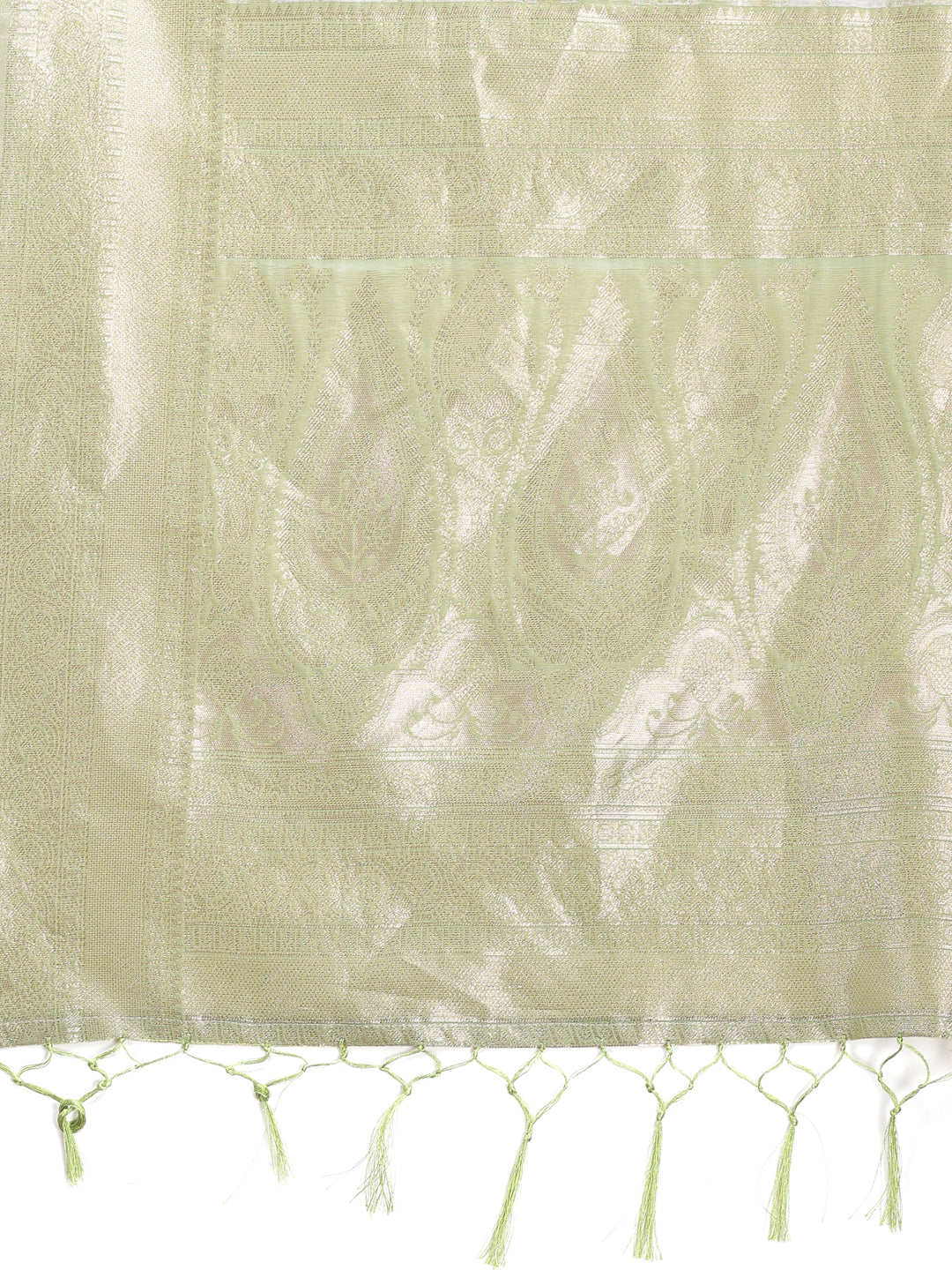 Astita Light Green Linen Cotton Saree – Elegant Simplicity for Everyday Grace
