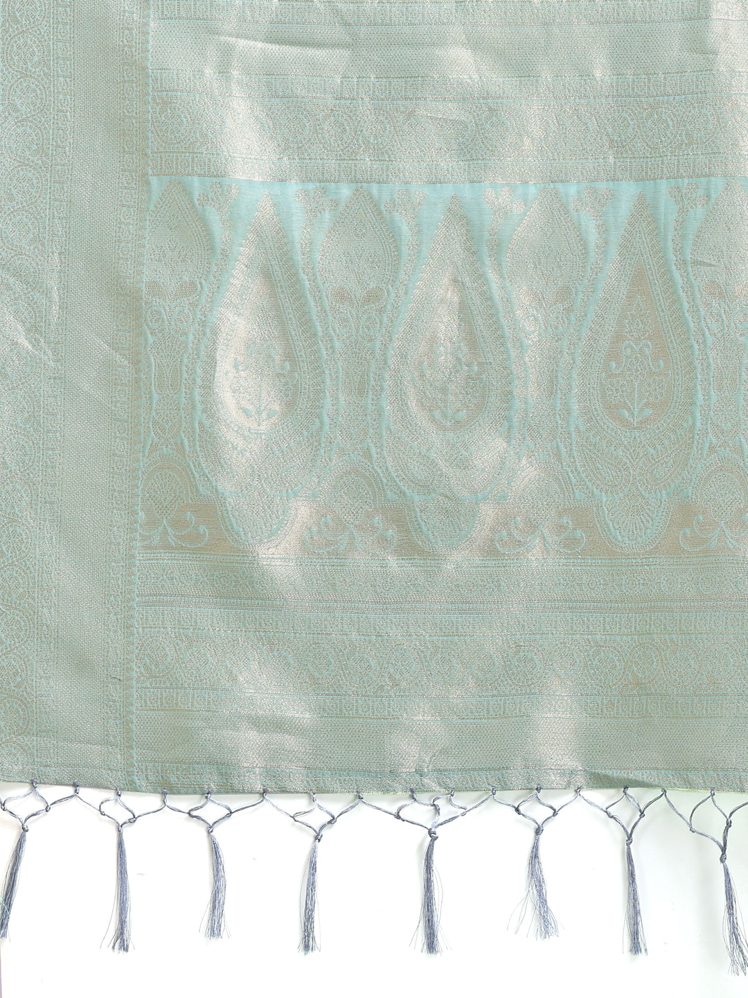 Astita Sea Green Linen Cotton Saree – Elegant Simplicity for Everyday Grace