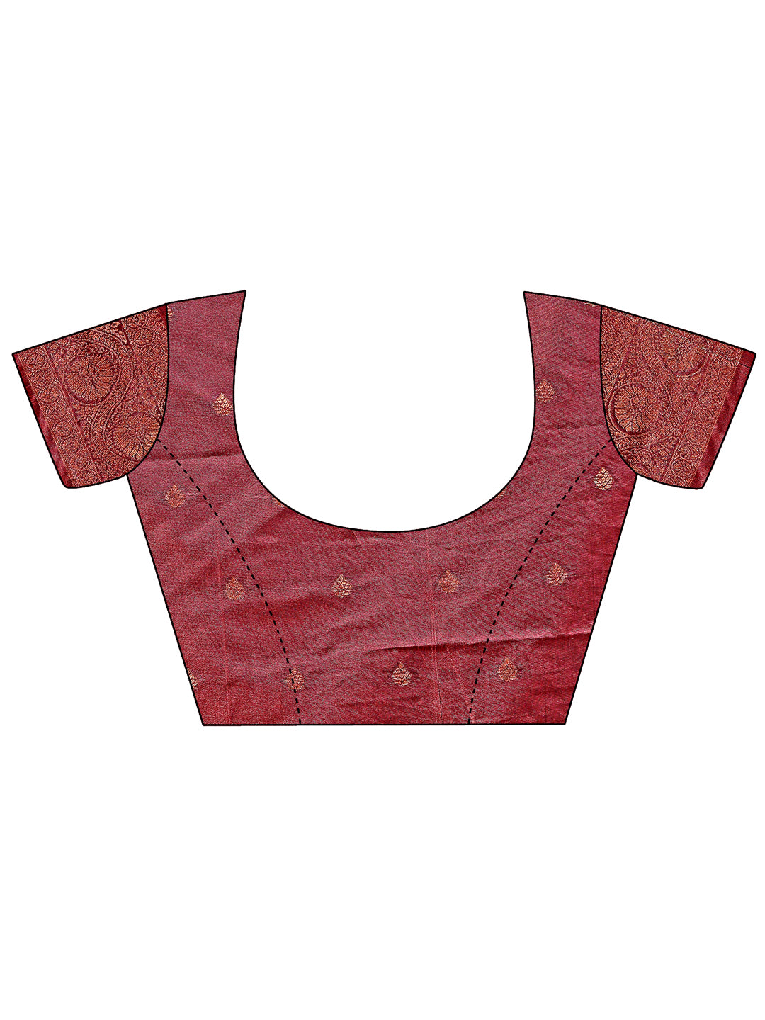 Astita Majestic Maroon Banarasi Silk Saree with Golden Zari – Timeless Indian Ethnic Elegance for Weddings & Festive Occasions