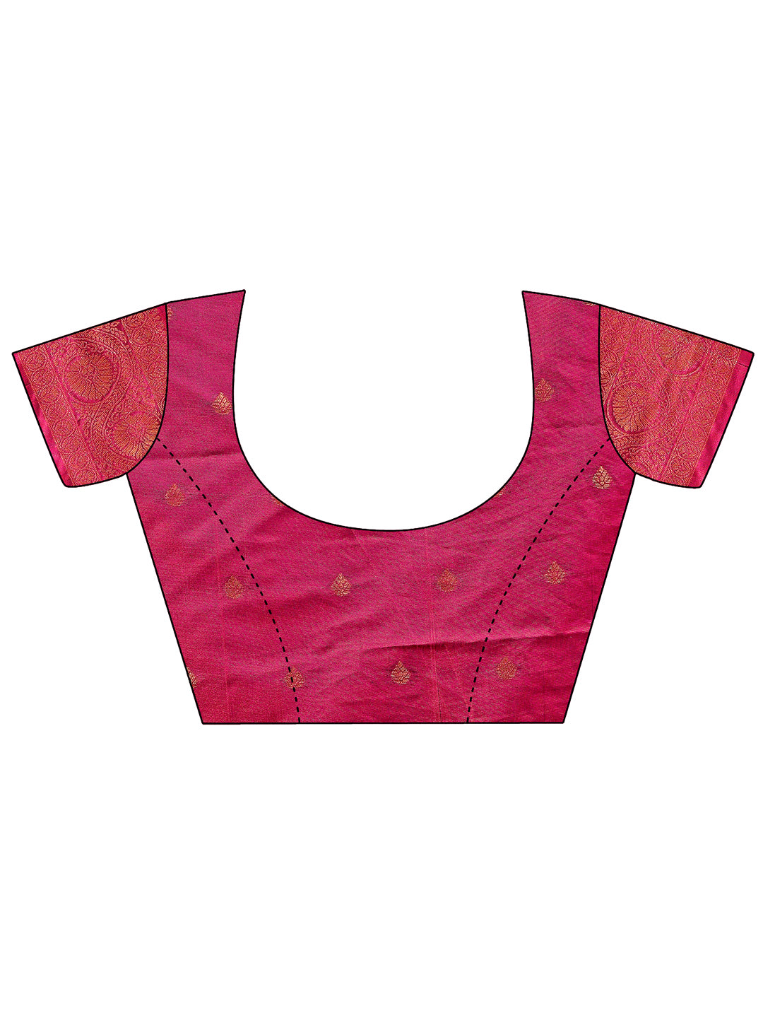 Astita Majestic Magenta Banarasi Silk Saree with Golden Zari – Timeless Indian Ethnic Elegance for Weddings & Festive Occasions