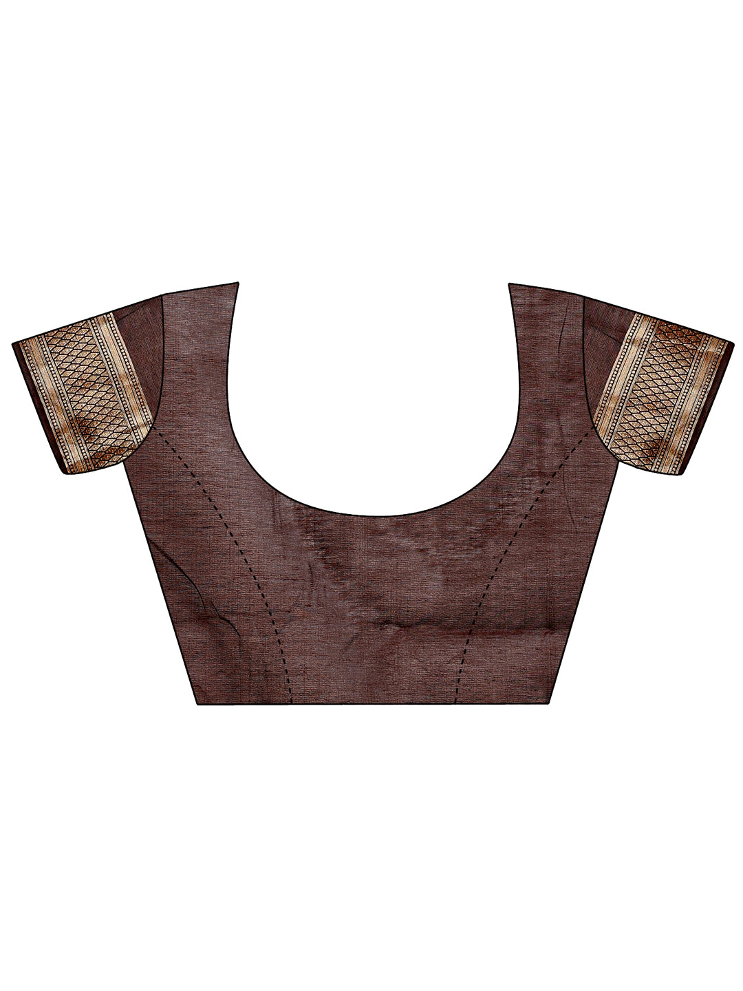Astita Grace in Every Thread β Brown & Beige Linen Cotton Saree with Royal Paisley Charm