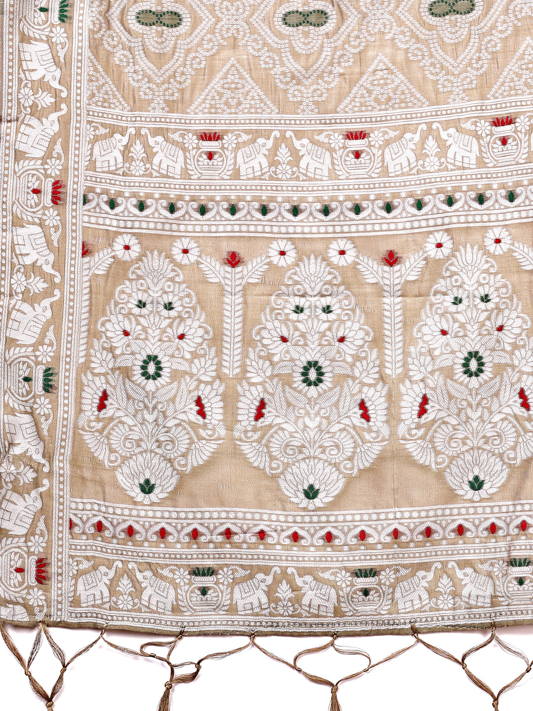 Graceful Brown Printed Saree – A Symphony of Culture and Feminine Charm