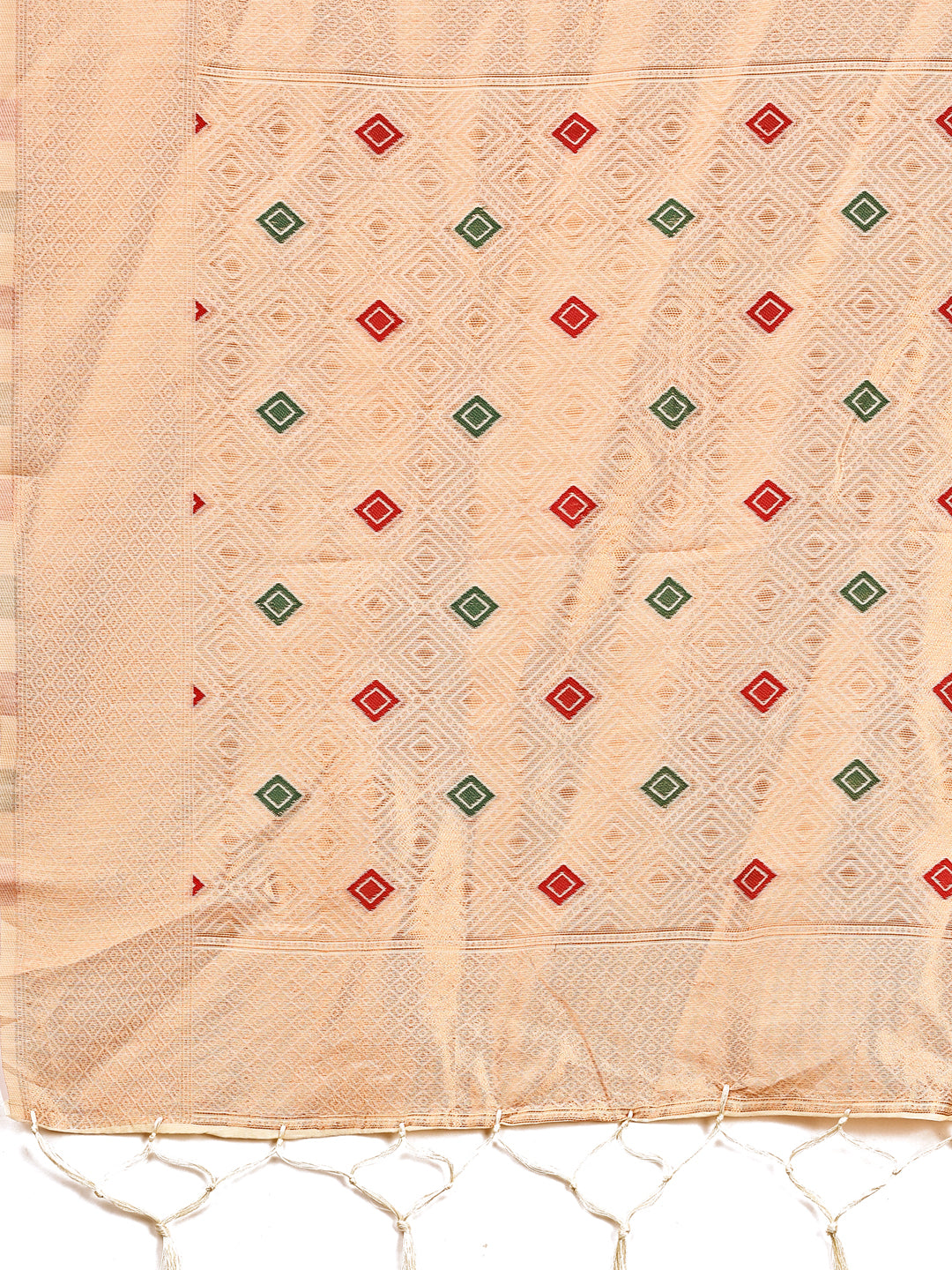 Astita Elegant Cream Woven Work Saree – A Whiff of Tradition Wrapped in Grace