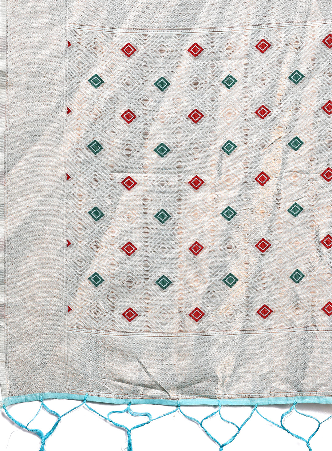Astita Elegant Sky Blue Woven Work Saree – A Whiff of Tradition Wrapped in Grace