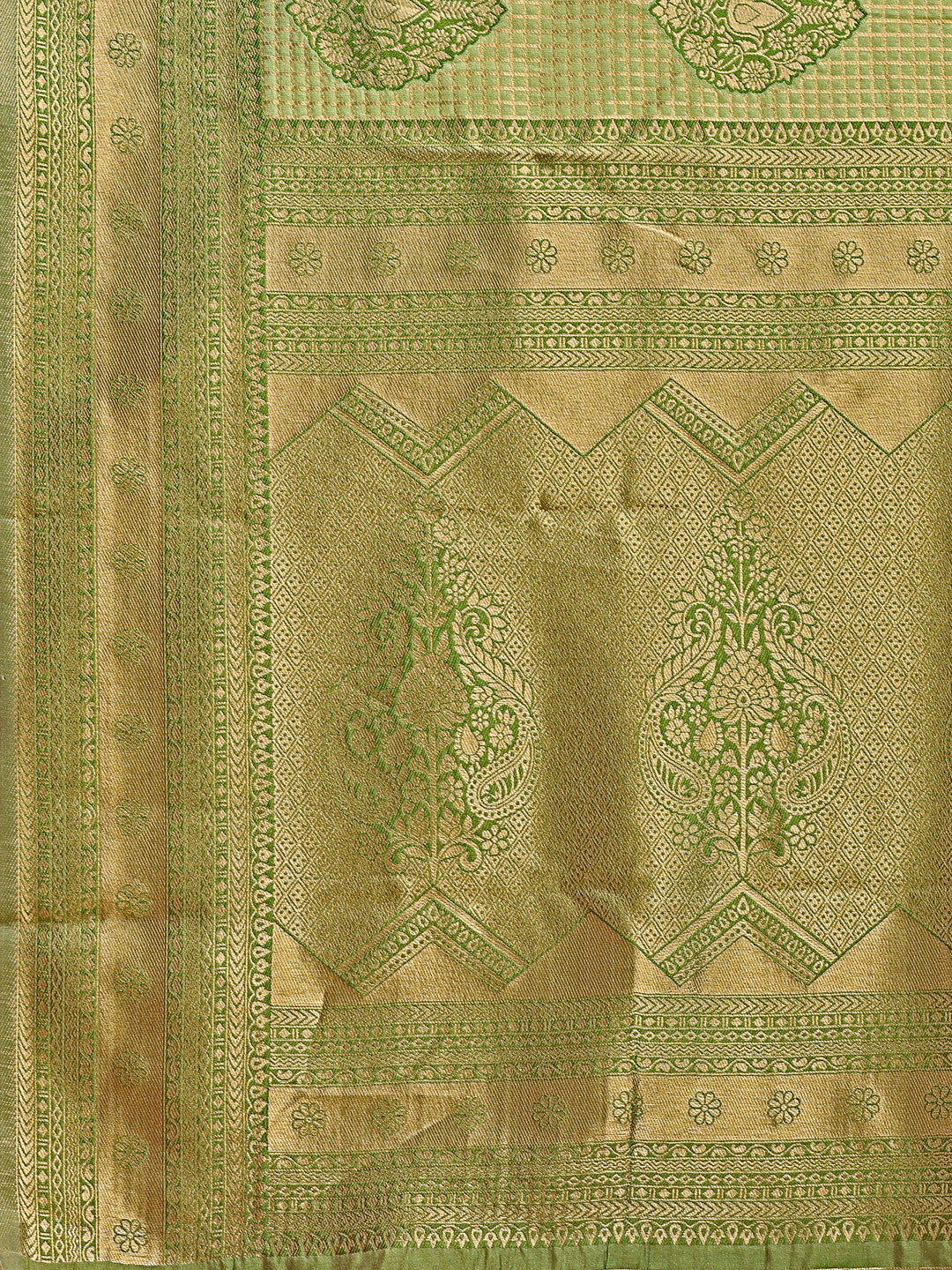 Astita Graceful Light Green Silk Saree – Subtle Sophistication for Every Occasion