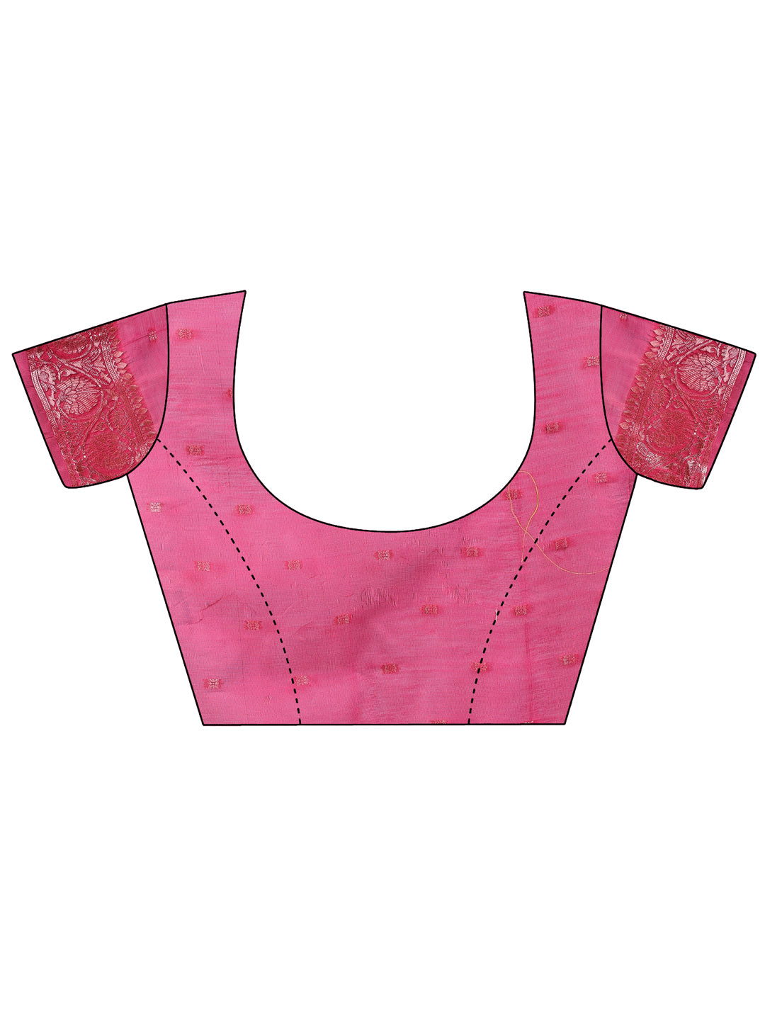 Astita Rose Pink Floral Linen Cotton Saree with Zari Border & Digital Printed Pallu – Elegant Sari for Festive Occasions
