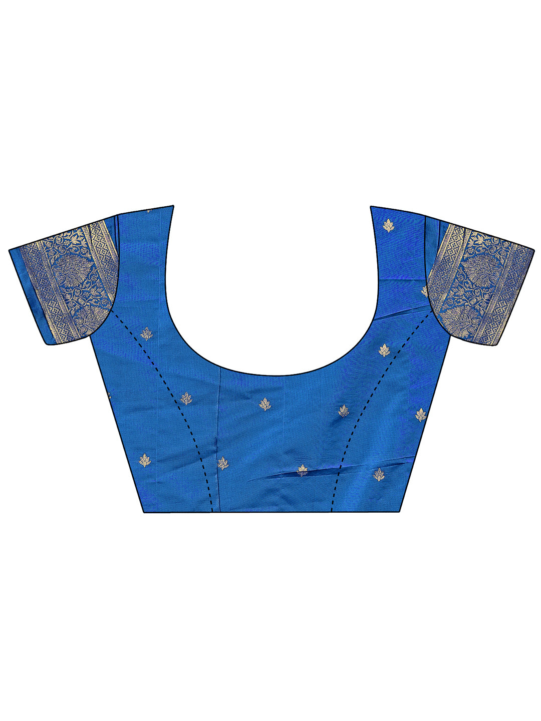 Astita Graceful Royal Blue Banarasi Silk Saree with Silver Zari – Perfect Ethnic Wear for Weddings & Festive Moments