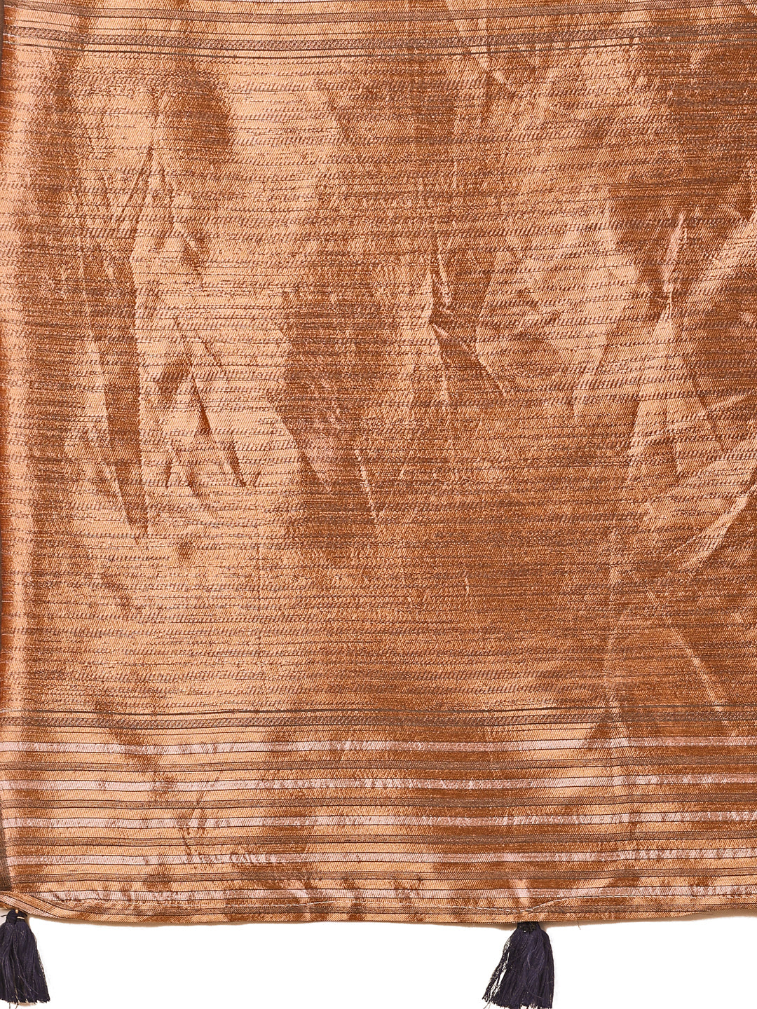 Premium Charcoal Black Linen Cotton Saree with Copper Zari Pallu & Abstract Print โ Office & Festive Wear