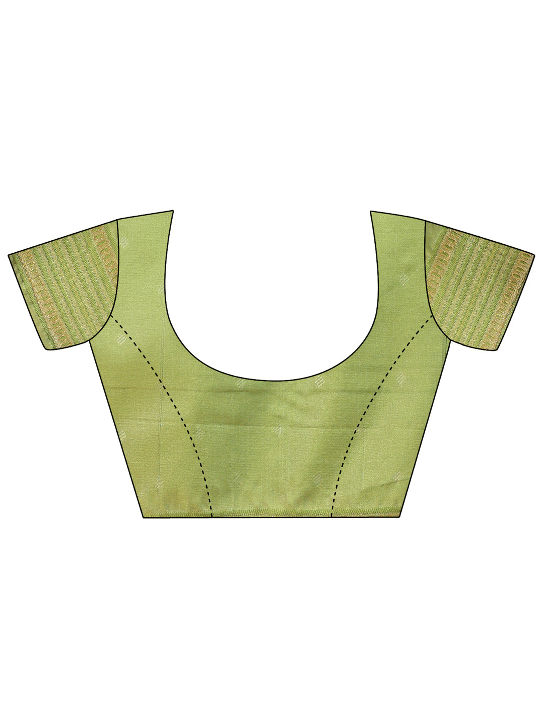 Astita Elegant Light Green and Gold Silk Saree – Graceful Artistry with Contemporary Charm