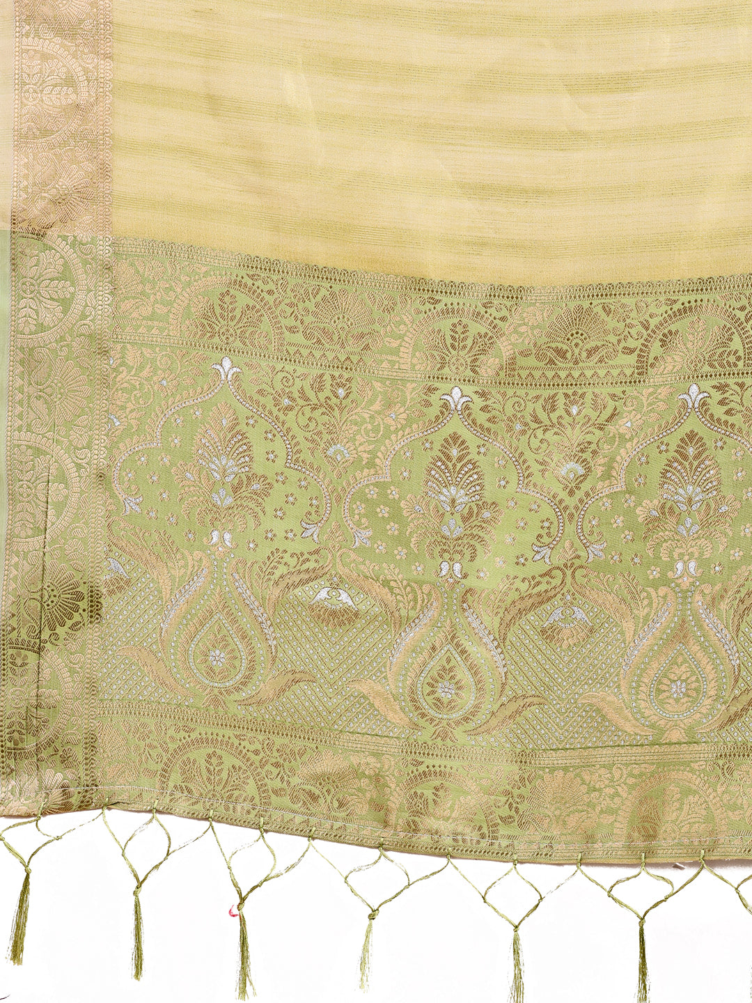 Astita Light Green Organza Saree – Ethereal Sophistication in Every Fold