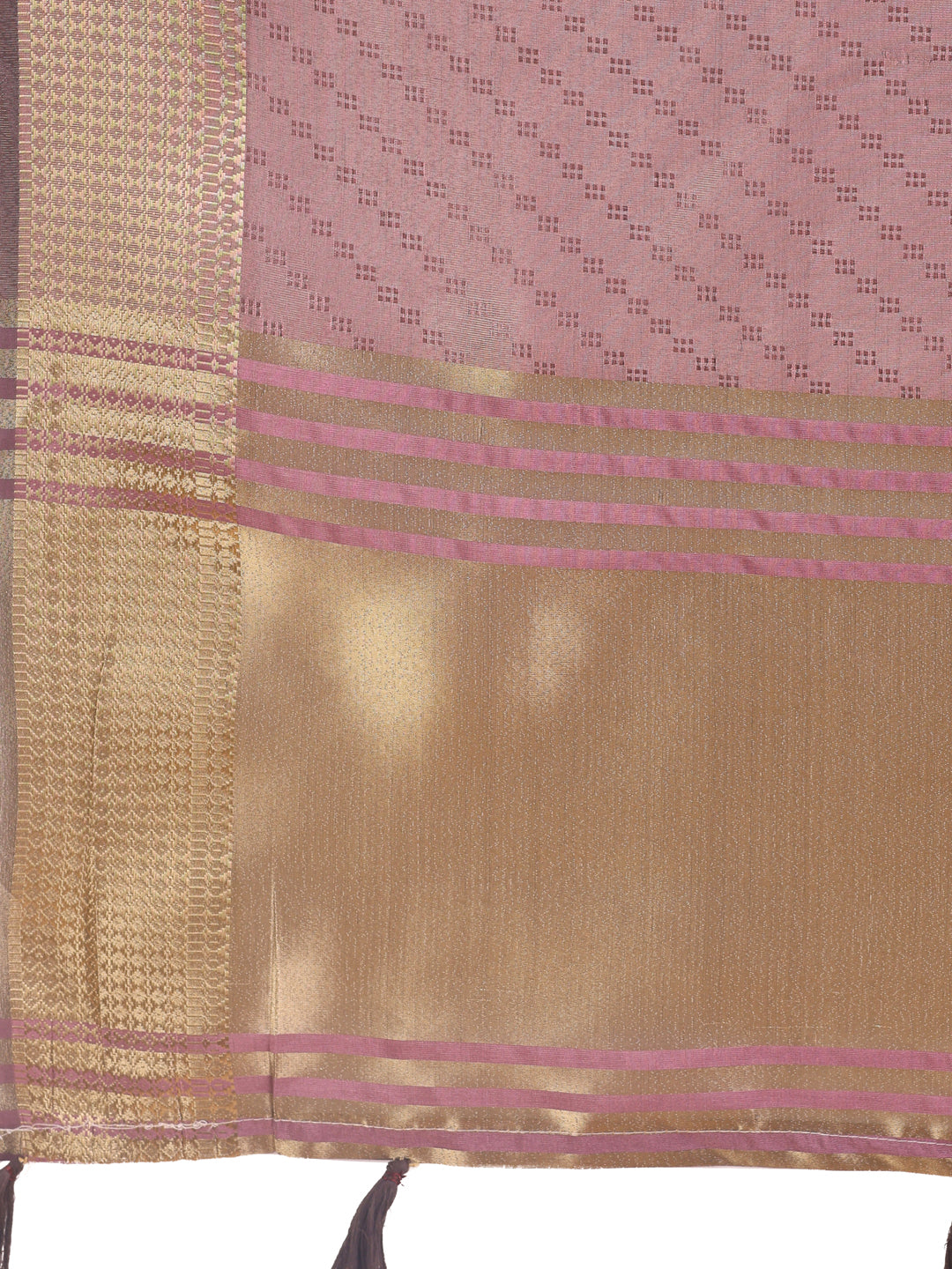 Astita Graceful Magenta Organza Saree with Rich Golden Zari Border | Elegant Party Wear Saree with Blouse Piece