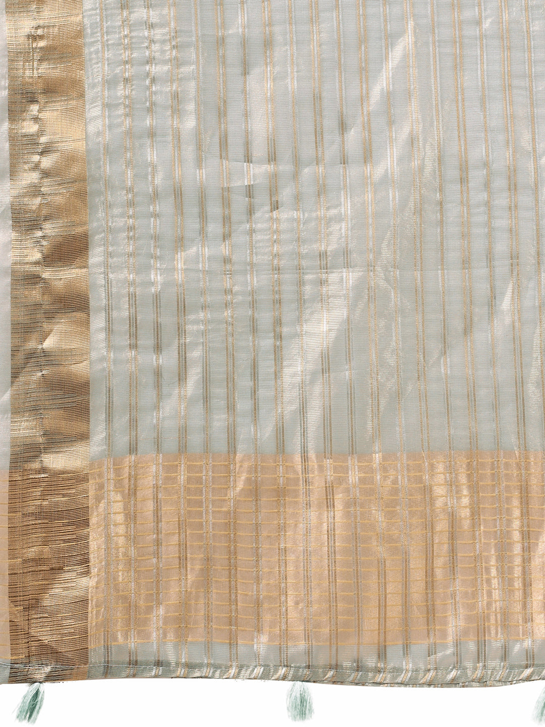 Astita Sky Blue Gold Organza Saree with Subtle Zari Weave | Lightweight Festive Saree for Women | Elegant Traditional Look | Golden Border & Pallu | Perfect for Weddings, Puja & Gifting