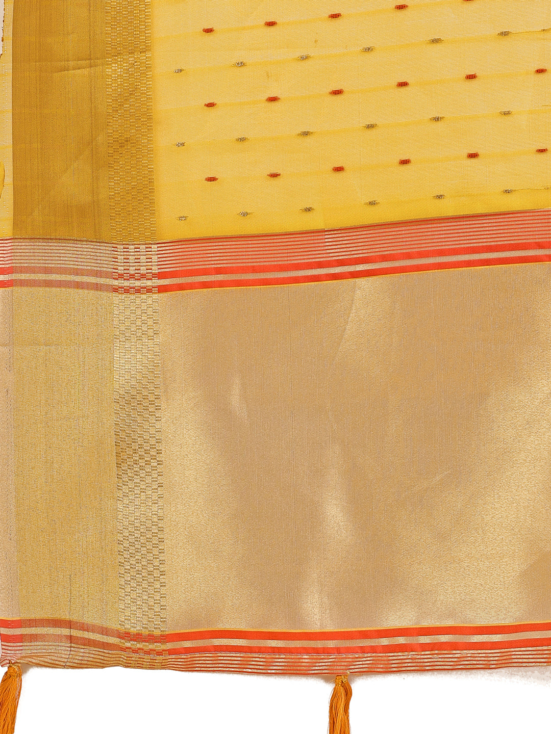 Astita Yellow Gold Organza Silk Saree – Lightweight Luxury for Your Ethnic Moments