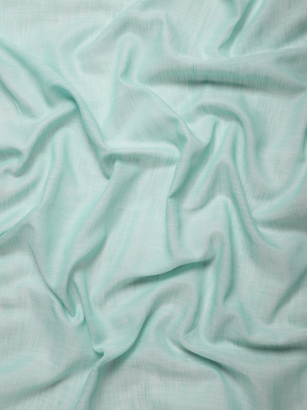 Elegant Turquoise Woven Linen Saree with Contrast Zari Border & Tassels – Soft & Breathable Party Wear