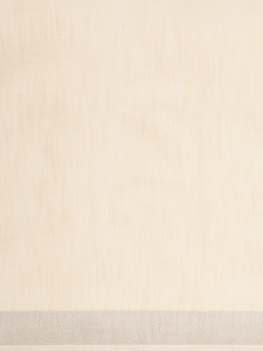 Elegant Beige Woven Linen Saree with Contrast Zari Border & Tassels – Soft & Breathable Party Wear