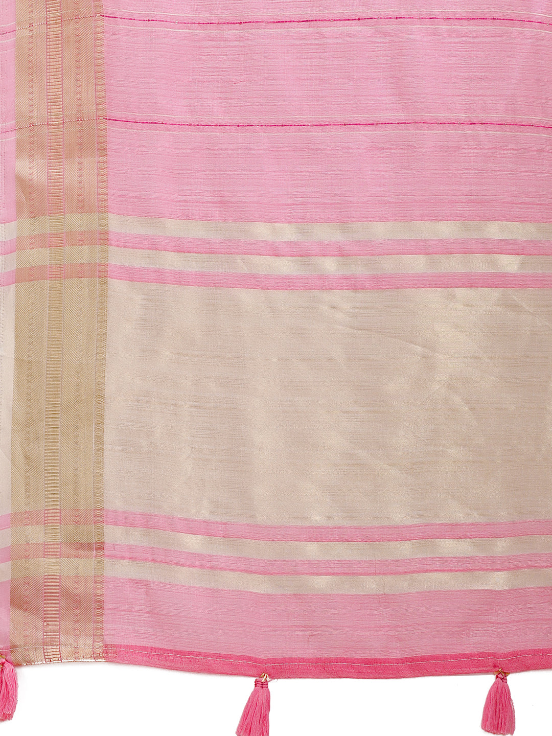 Astita Pink Organza Saree with Golden Border β Ethereal Elegance for Every Occasion