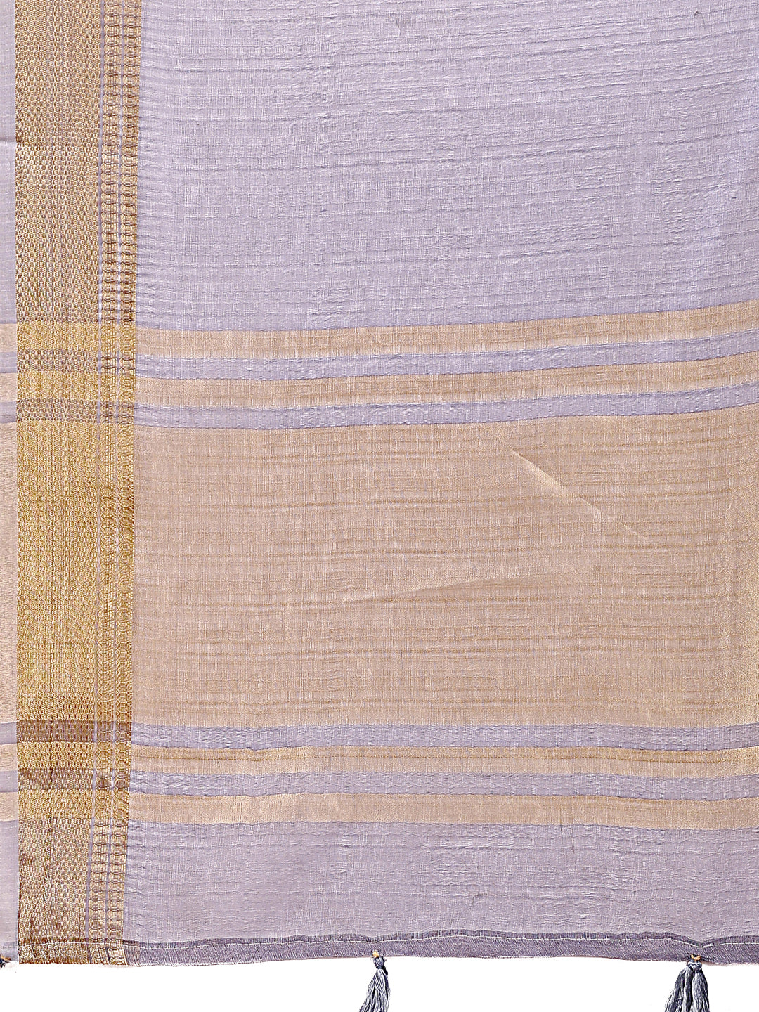 Astita Elegant Grey Organza Saree for Women – Lightweight Saree with Silver Zari Border & Blouse Piece