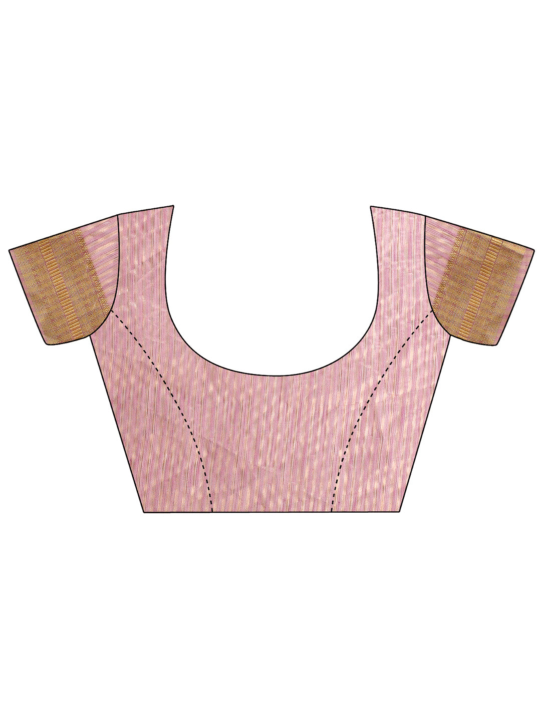 Astita Elegant Purple Organza Saree with Golden Zari Border – Festive & Office Wear Saree with Blouse Piece