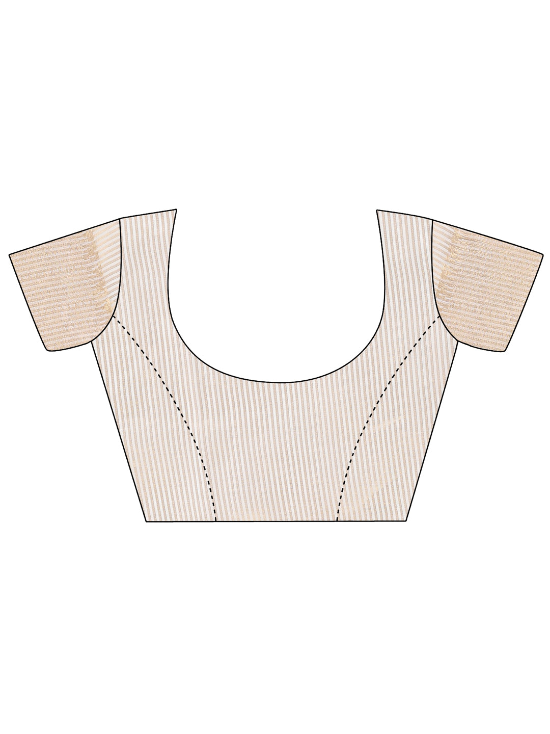 Astita Peach Gold Cotton Ready-to-Wear Saree – Simplicity Meets Effortless Grace