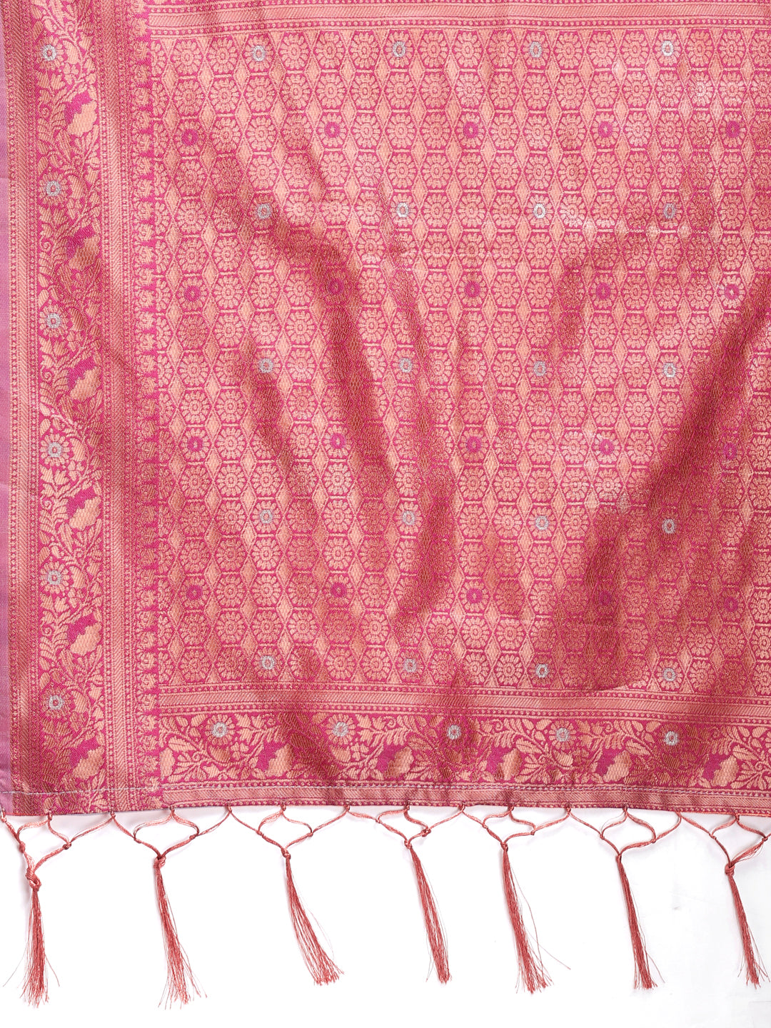 Astita Elegant Pink Cotton Saree with Contrast Pallu – Perfect Blend of Tradition & Comfort