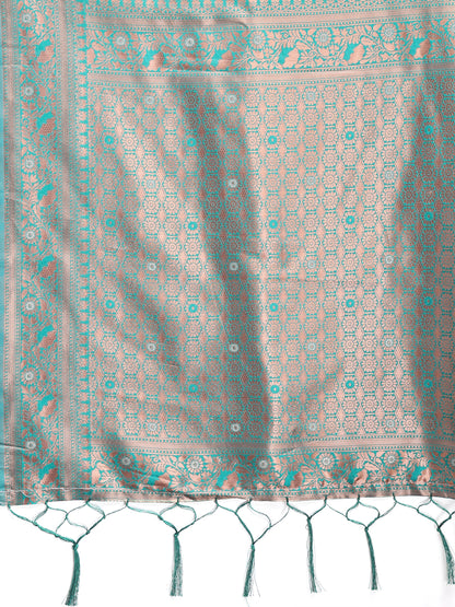 Astita Elegant Light Green Cotton Saree with Contrast Pallu – Perfect Blend of Tradition & Comfort