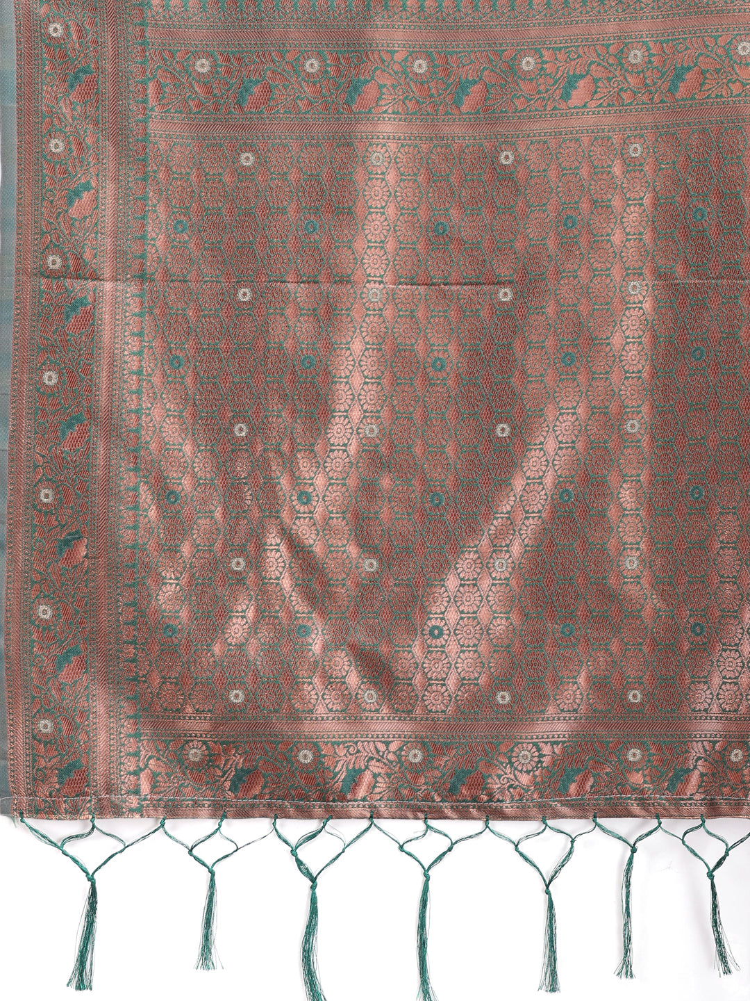 Astita Elegant Sea Green Cotton Saree with Contrast Pallu – Perfect Blend of Tradition & Comfort