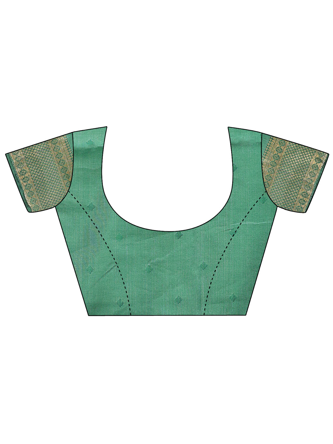 Astita Graceful Cream and Green Silk Saree – Traditional Elegance with Royal Charm
