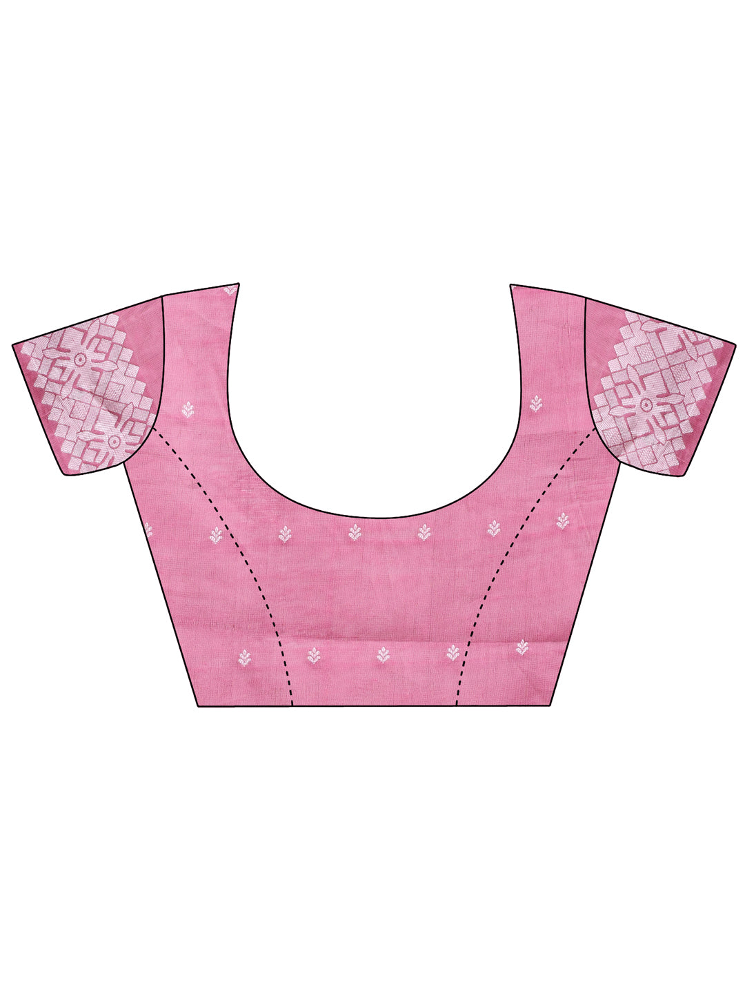 Astita Threads of Tradition: Pink Linen Cotton Saree Woven with Stories of Grace & Heritage