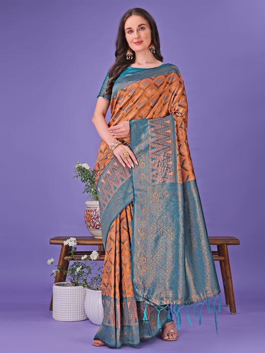 Astita Radiant Lichi Silk Saree – A Touch of Royalty in Every Thread