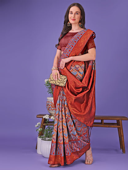 Astita Radiant Lichi Silk Saree – A Touch of Royalty in Every Thread
