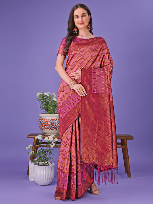 Astita Radiant Lichi Silk Saree – A Touch of Royalty in Every Thread
