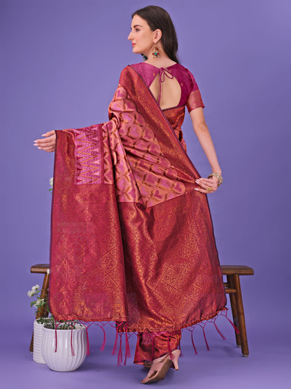 Astita Radiant Lichi Silk Saree – A Touch of Royalty in Every Thread