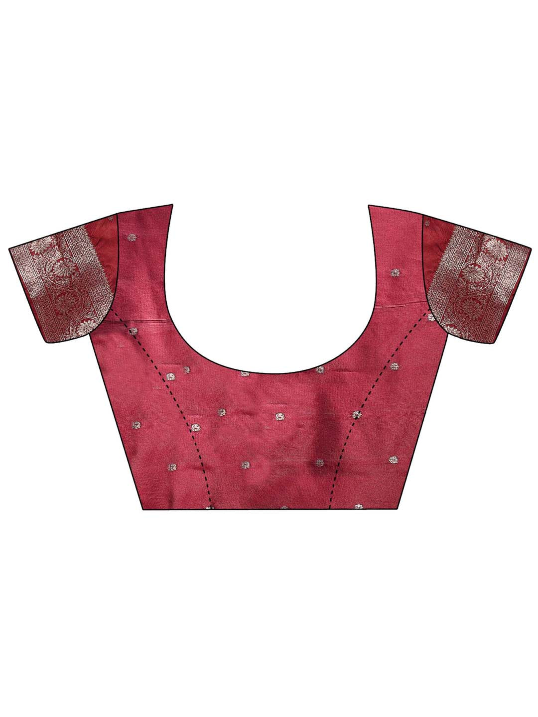 Astita Maroon Banarasi Silk Saree with Zari Weaving – A Timeless Tale of Elegance