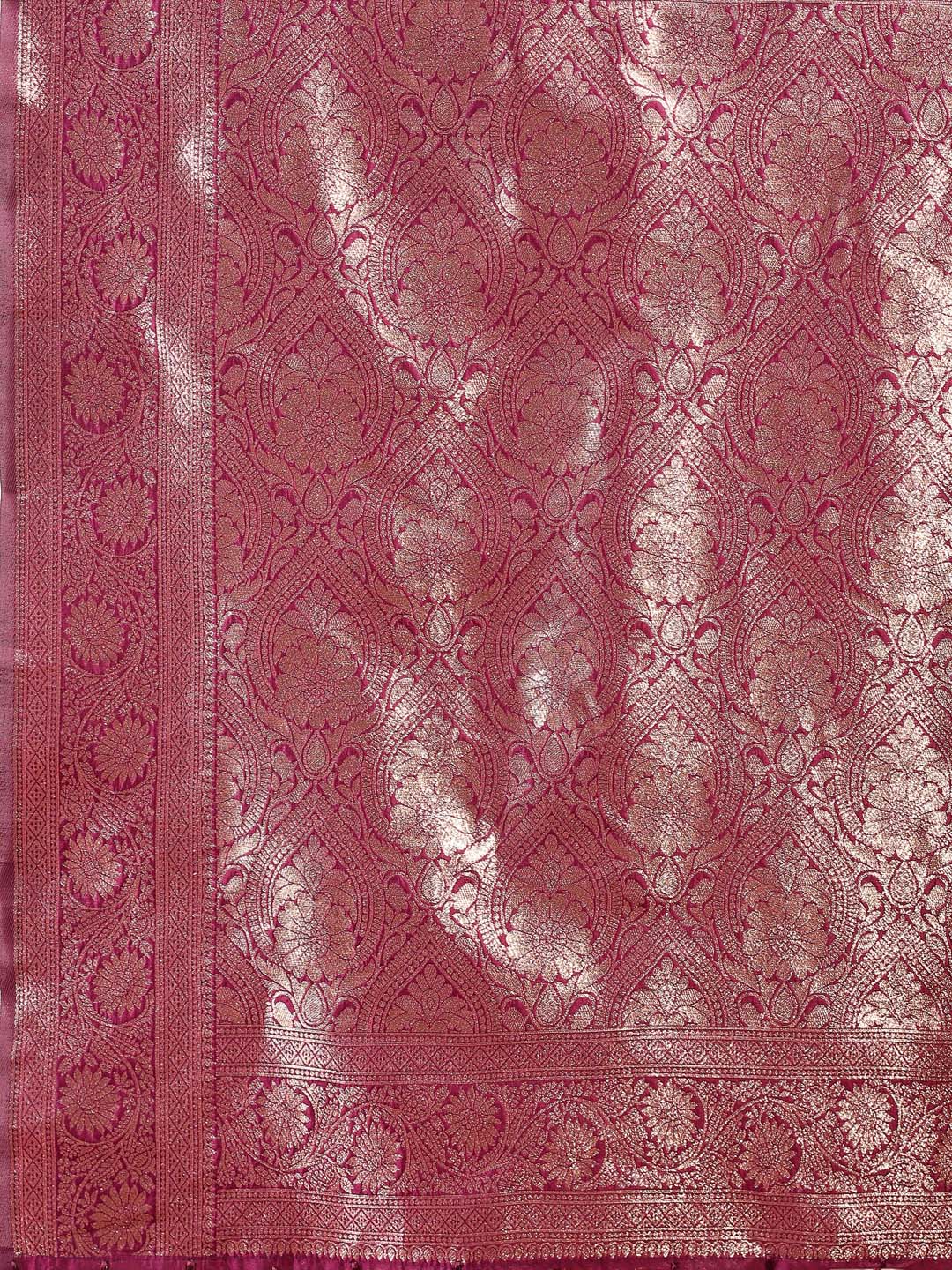 Astita Purple Banarasi Silk Saree with Zari Weaving – A Timeless Tale of Elegance