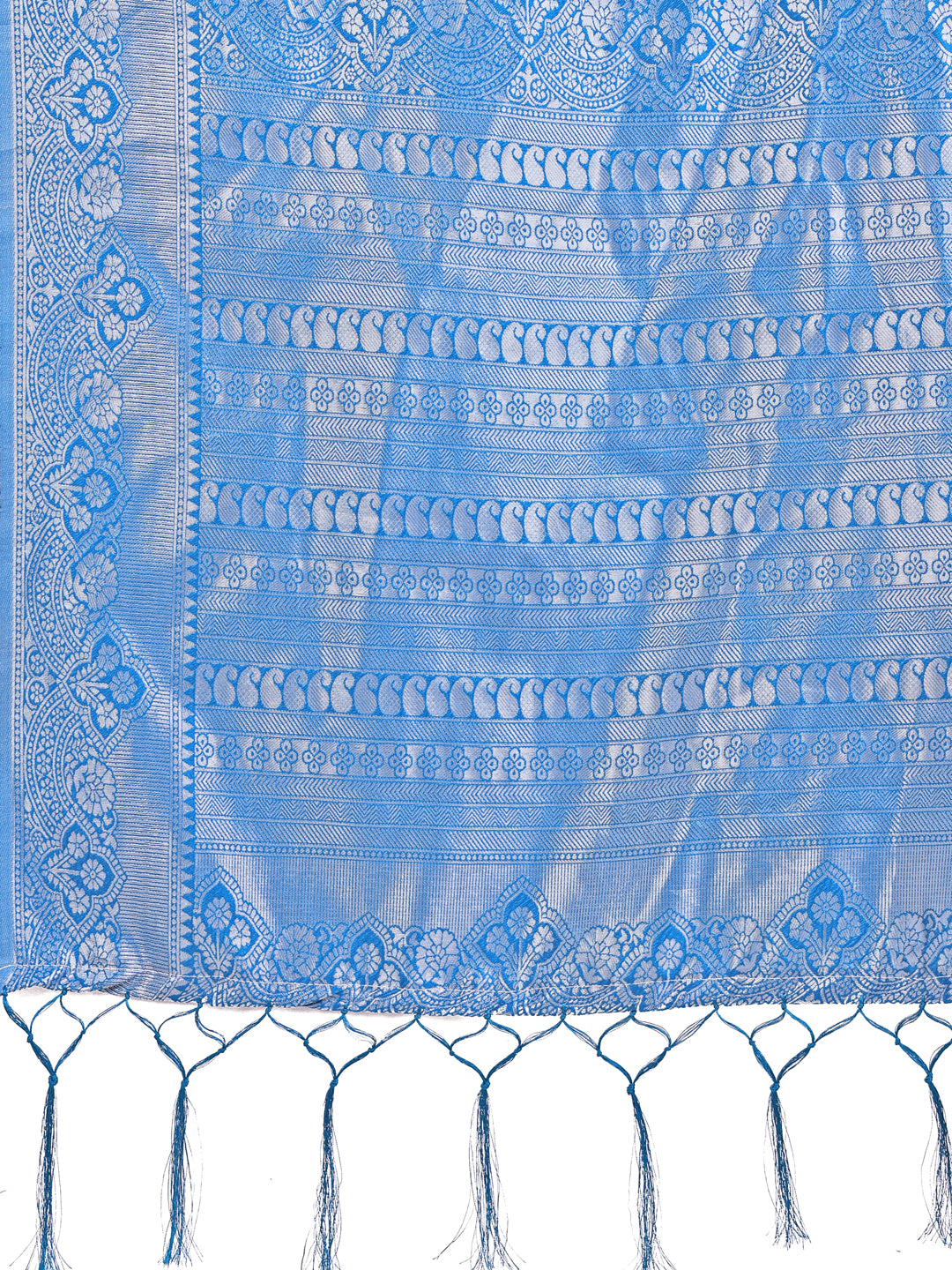 Graceful Light & Dark Peach Silk Saree with Rich Woven Border & Paisley Pallu