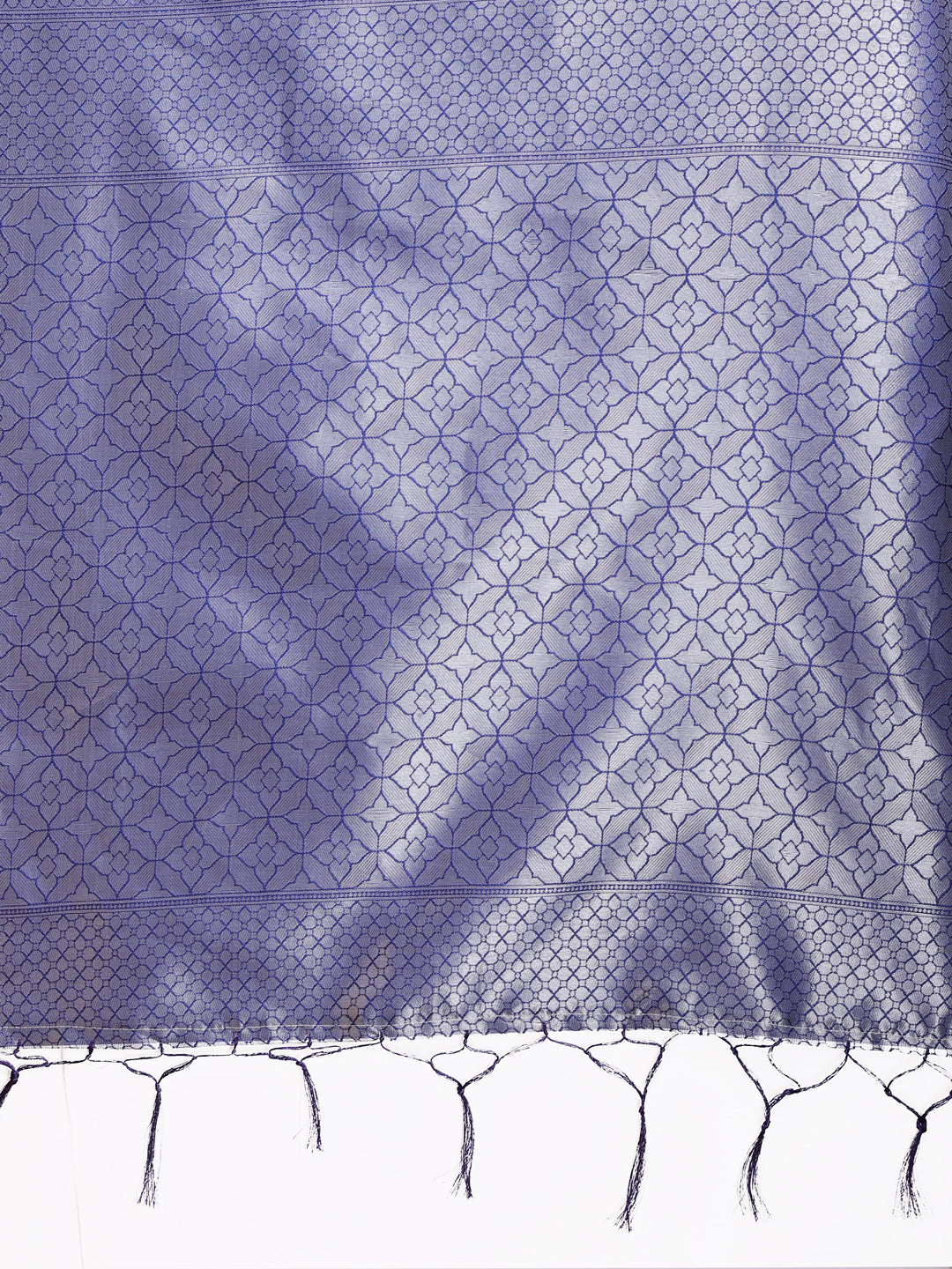 Astita Sea Green & Blue Lichi Silk Saree with Rich Zari Pallu & Tassels – Soft Festive Wear Saree for Women