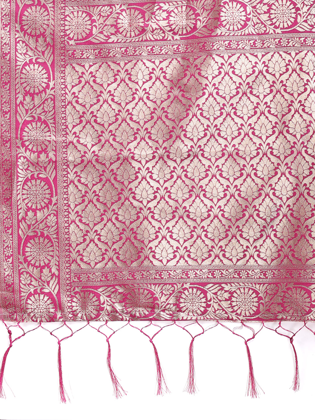 Astita White & Purple Woven Linen Cotton Saree with Rich Zari Border – Soft Festive Wear Saree for Women